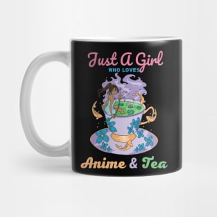 Just a Girl Who Loves Anime & Tea Mug